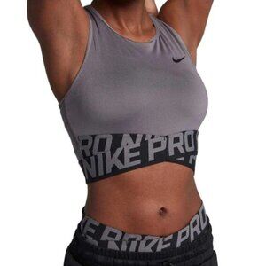 Nike Pro Intertwist Crop Top / Tank Top in Gunsmoke XS